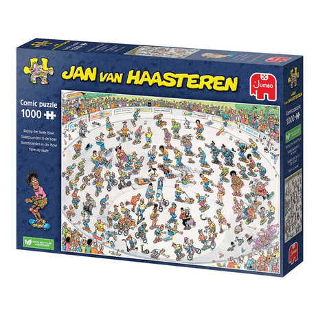 Jumbo Jan van Haasteren puslespil skateboarding i skålen 1000 brikker