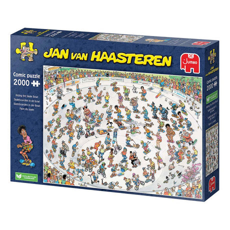 Jumbo Jan van Haasteren puslespil skateboarding i skålen 2000 brikker