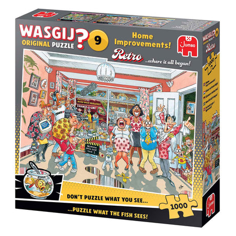 Jumbo wasgij retro original 9 puslespil - lille renovering, 1000 stk.