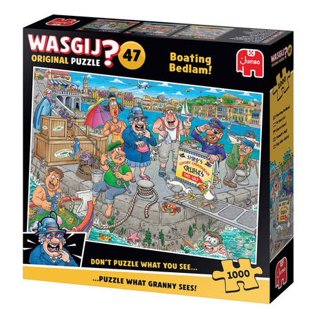 Jumbo wasgij originale 47 puslespil - ind i båden! - 1000 stk.