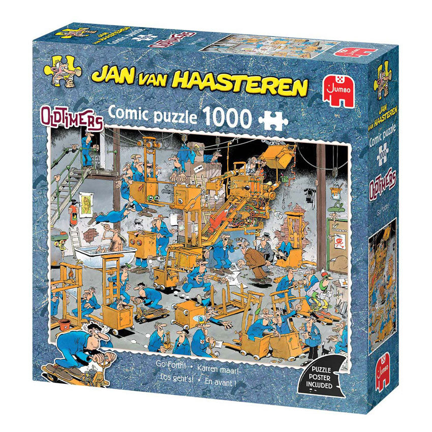 Jan van Haasteren puslespil - veteranbiler - lad os gå! - 1000 stk.