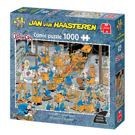 Jan van Haasteren puslespil - veteranbiler - lad os gå! - 1000 stk.