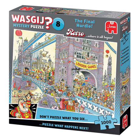 Mærkeløst sans marque wasgij retro mystery 8 puslespil - den sidste hurdle!, 1000 stk.
