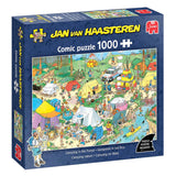 Jumbo Jan van Haasteren puslespil - camping i skoven, 1000 stk.