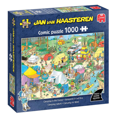 Jumbo puslespil jvh: camping i skoven