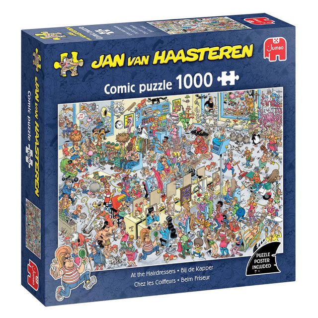 Jumbo Jan van Haasteren - hos frisøren puslespil 1000 brikker