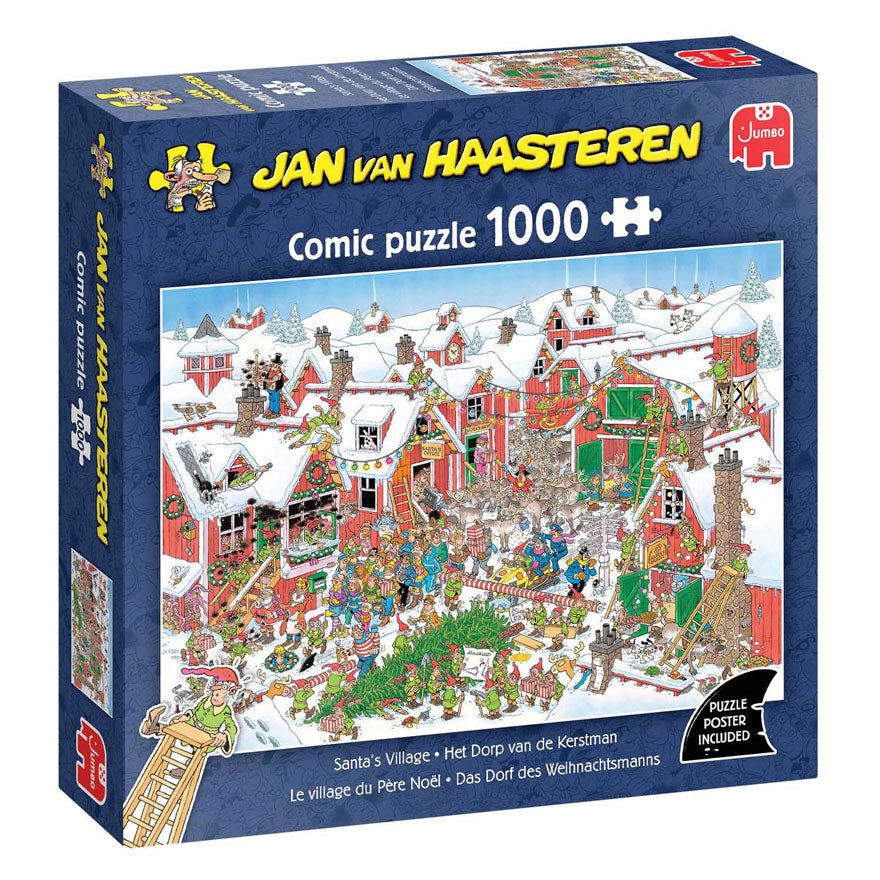 Jumbo Jan van Haasteren puslespil - Julemandens landsby, 1000 stk.