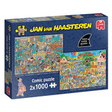 Jumbo Jan van Haasteren puslespil - musikbutik og ferieryster, 2x1000 stk.