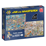 Jumbo Jan van Haasteren puslespil - isenkræmmeren og renoveringen, 2x1000 stk.