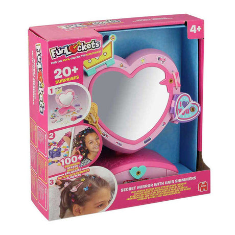 Jumbo funlockets hemmeligt spejl med hårglitter | 2 stk