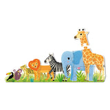 Jumbo goula puslespil xxl jungle fra lille til stor - 16 stk.