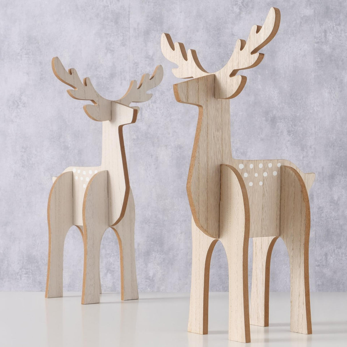 Boltze home hjortefigur rugen mdf l23x b22,5 x h40,2cm fsc 100%