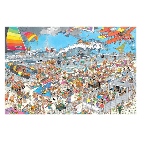 Jan van haasteren legpuzzel - op het strand 1500st.
