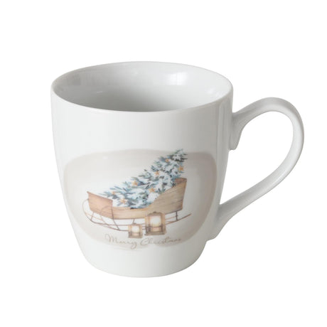 Boltze home jumbo krus slæde 480 ml porcelæn