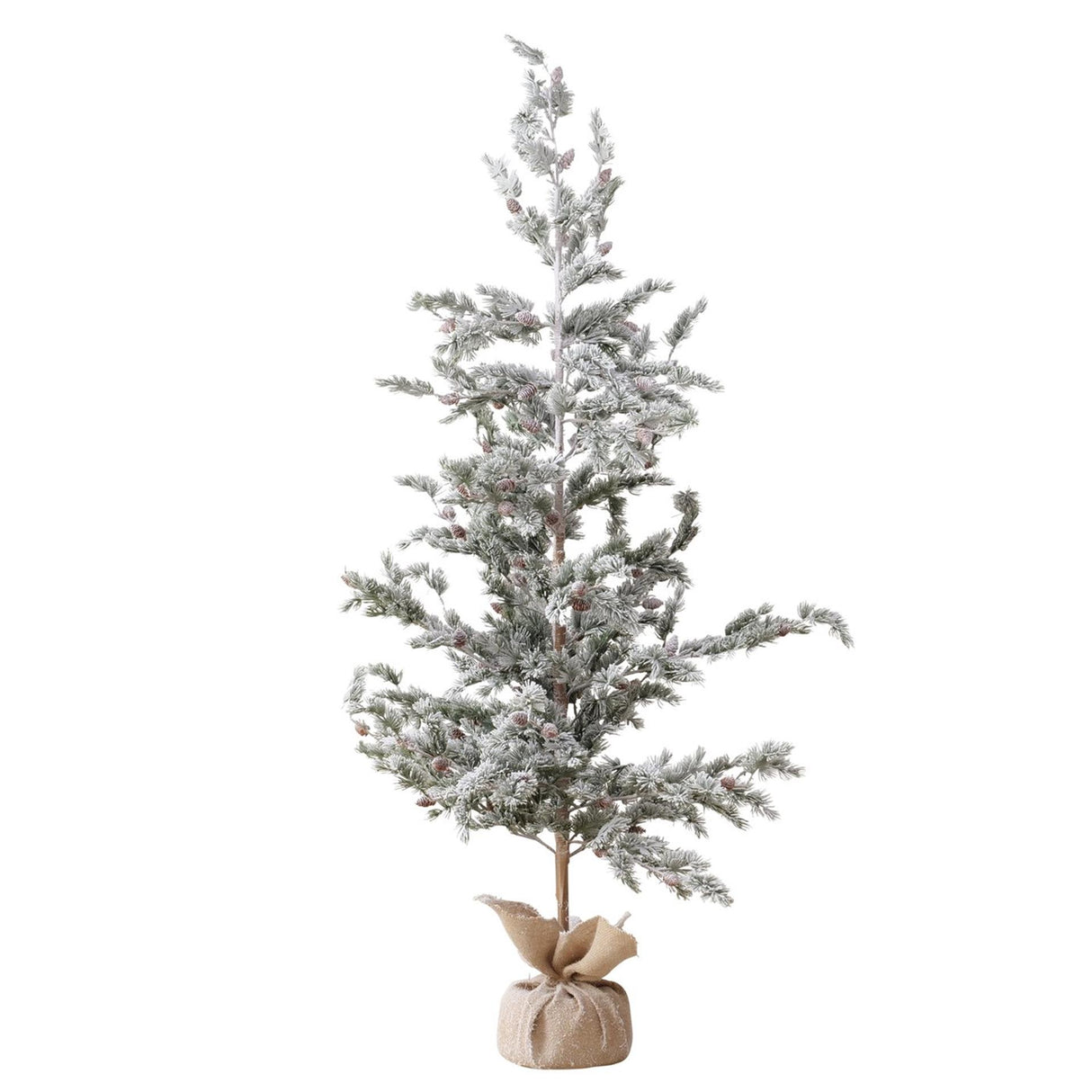 Boltze home juletræ kiefer h180cm, jern, polyethylen, jute