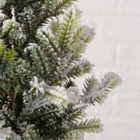 Boltze home kunstigt juletræ i jutepose garvet sølvfyr ã˜15xh40cm