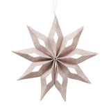 Boltze home julestjerne kassio dia.30cm filt cremebeige