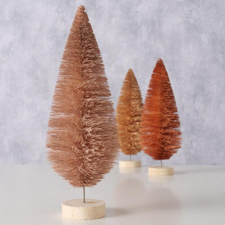 Boltze bolig dekorativt træ bosco sisal dia.9x23cm gul rød brun pink