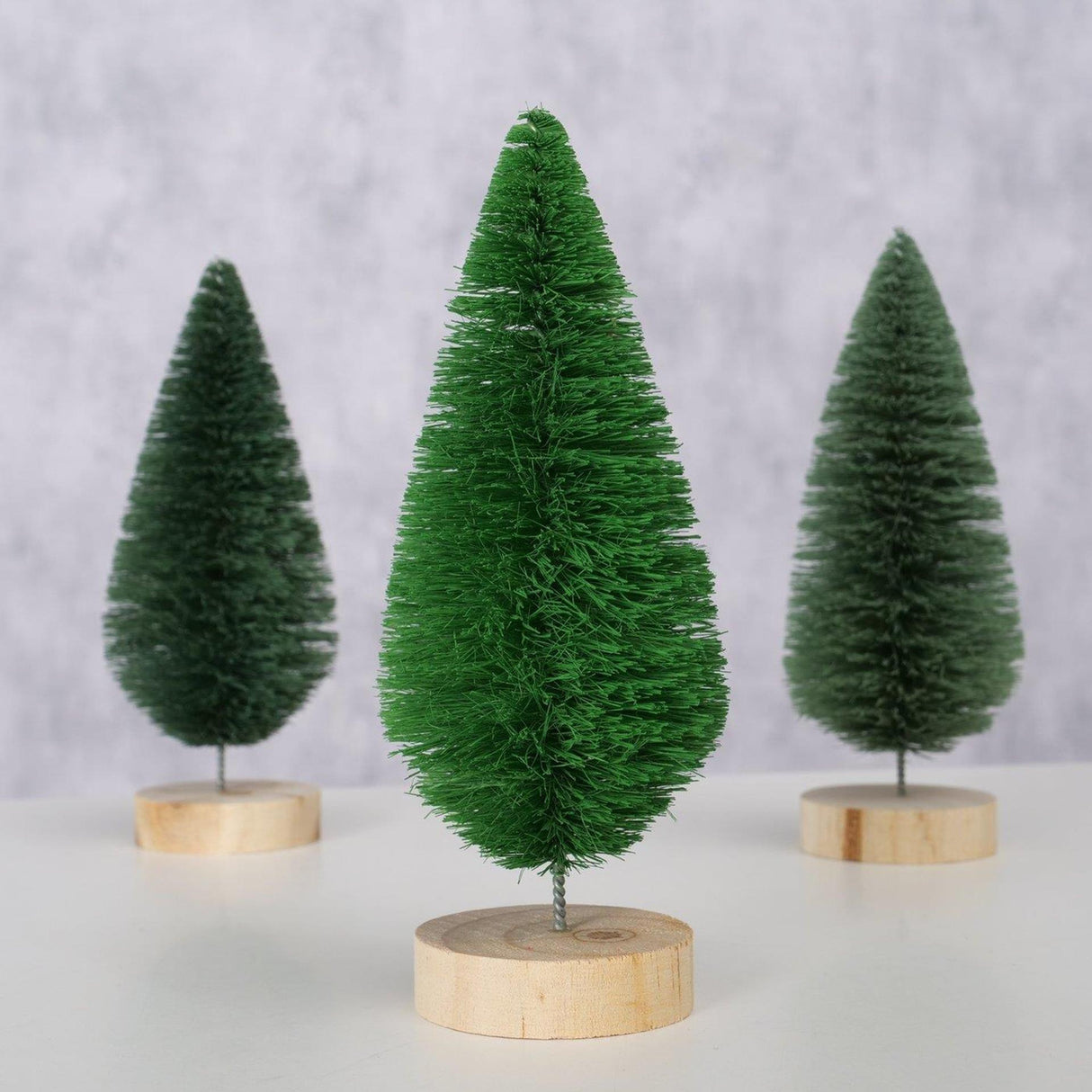 Boltze dekorative boligtræ bosco sisal dia6x16cm lysegrøn mørkegrøn grågrøn