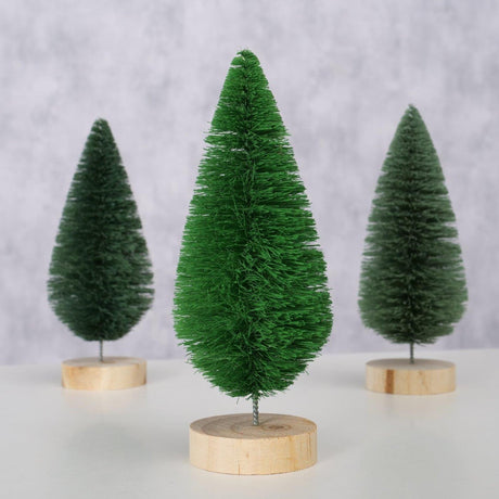 Boltze dekorative boligtræ bosco sisal dia6x16cm lysegrøn mørkegrøn grågrøn