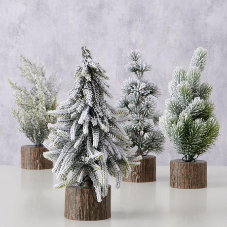 Boltze home kunstig juletræsbrun med LED ã˜16xh28cm 4 assorteret