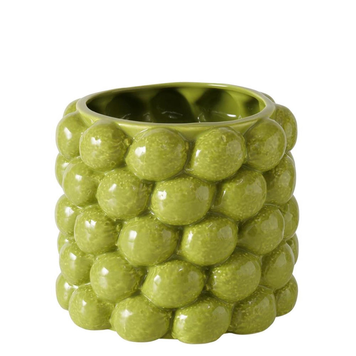 Boltze home urtepotte lime dia16x14cm porcelænsgrøn