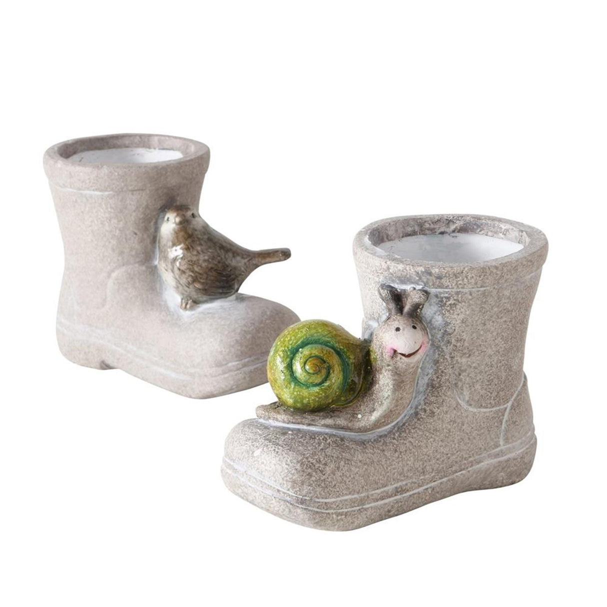 Boltze hjem blomsterpotte paulona 14,2x7,8x10,3 cm terracotta