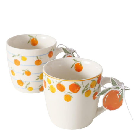 Boltze hjemmekrus orange 250ml porcelæn dia8x7,9cm i 2 versioner