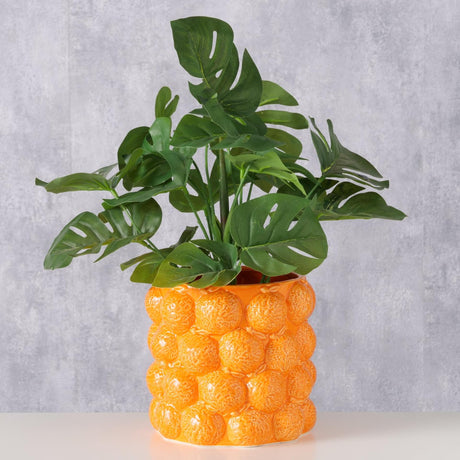 Boltze home urtepotte orange h15cm