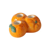 Boltze home lysestage orange 12x11x6cm porcelæn orange