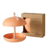 Boltze hjemmefuglefoder giardino dia21x29cm 200ml bambus, polyresin og jute orange