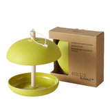 Boltze hjemmefuglefoder giardino dia21x29cm 200ml bambus, polyresin og jutegrøn