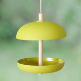 Boltze hjemmefuglefoder giardino dia21x29cm 200ml bambus, polyresin og jutegrøn