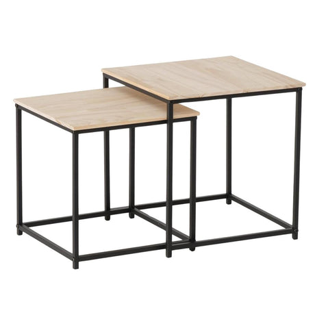 Boltze hjemmebord boras 2-delt jern- og fyrretræ h35 og 40cm