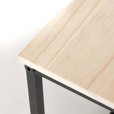 Boltze hjemmebord boras 2-delt jern- og fyrretræ h35 og 40cm