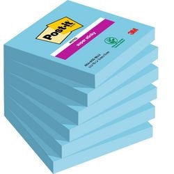 Super sticky notes post-it 76x76mm blå