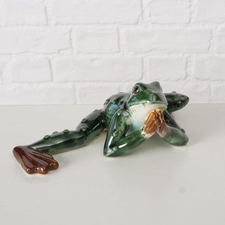 Boltze hjemmefigur frø frido 20x13x6,5cm