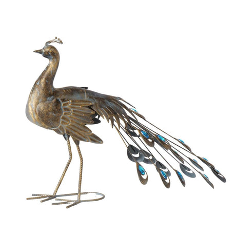 Boltze hjemmestatue påfugl h 47cm