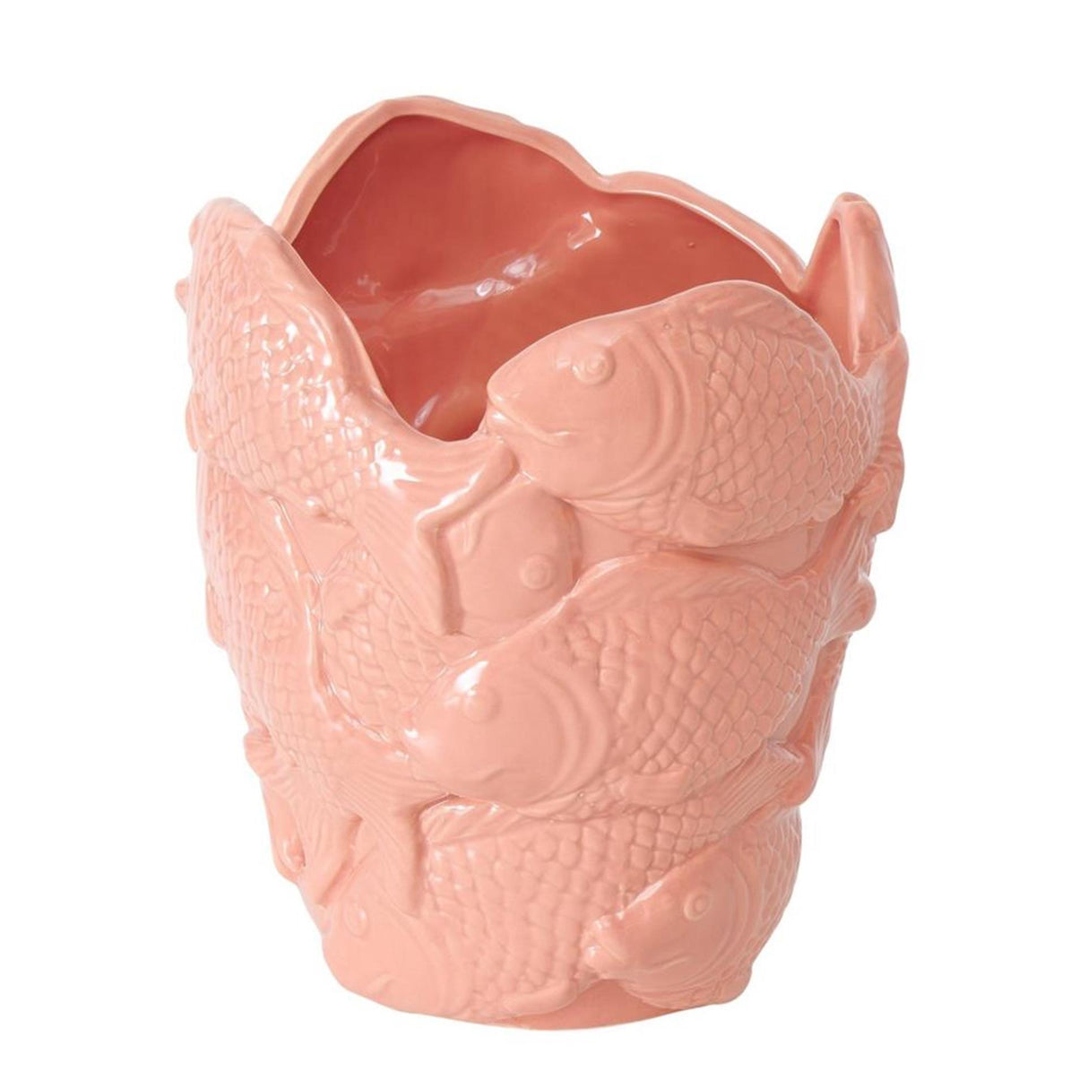 Boltze home urtepotte fisk pescado h22cm lys pink