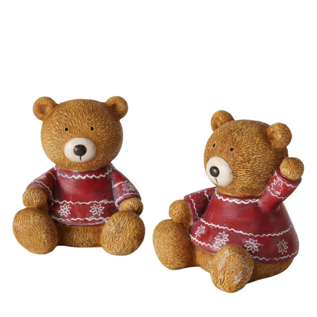 Boltze hjemmefigur bjørn bailey ã˜10xh11cm 2 assorteret