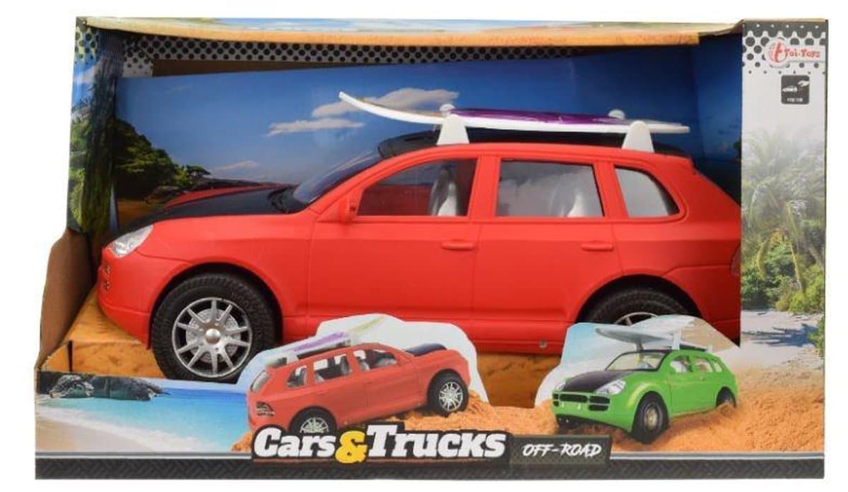 Toi-toys toitoys stor legevogn med surfbræt 31 cm langt