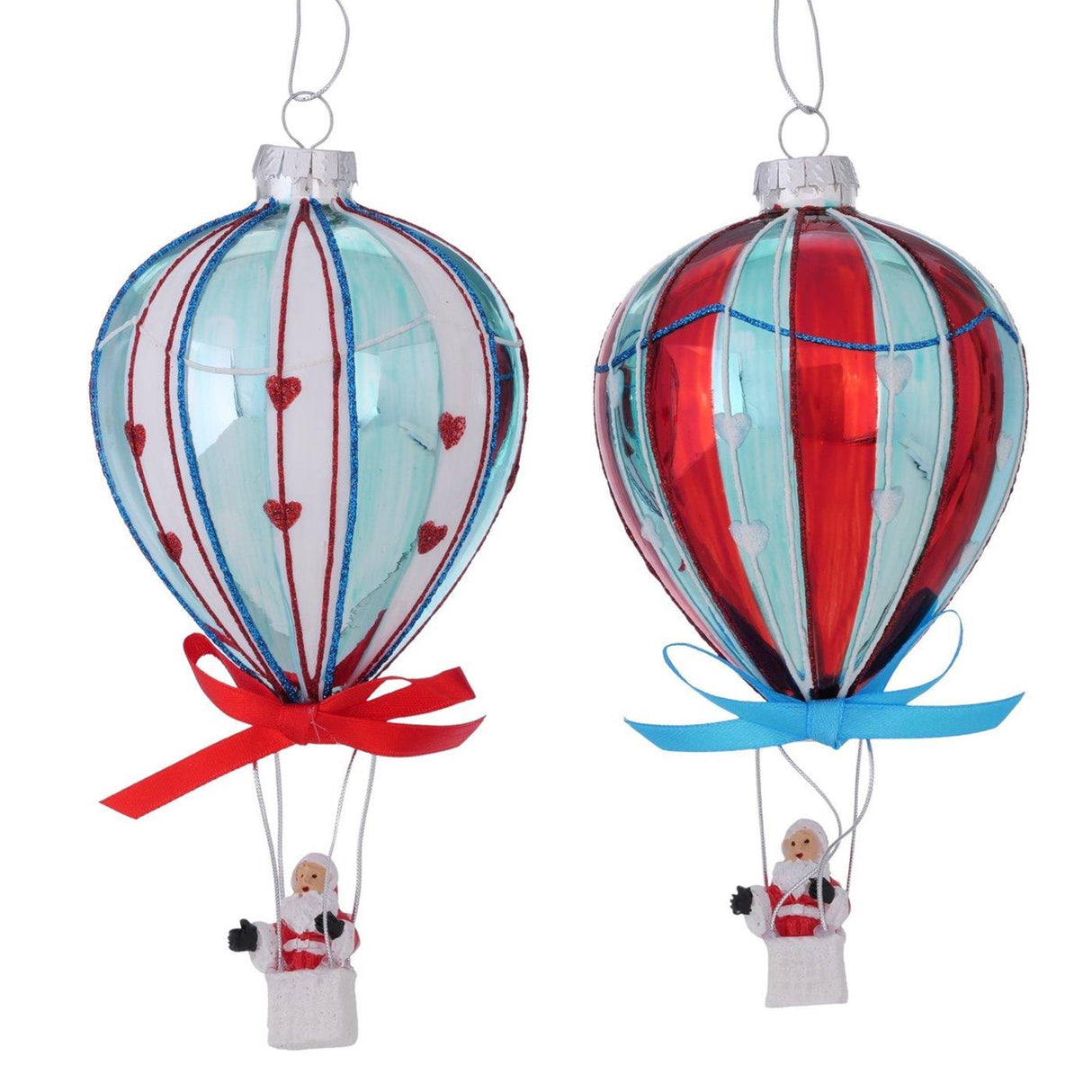 Boltze home julevedhæng ballon julemand 7xh14,5cm