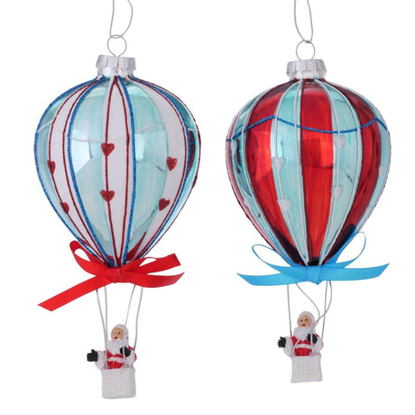 Boltze home julevedhæng ballon julemand 7xh14,5cm