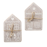 Boltze hjemmebestikpose ingefærbeige sæt med 4 styk 10,5x16,5cm 2 assorteret