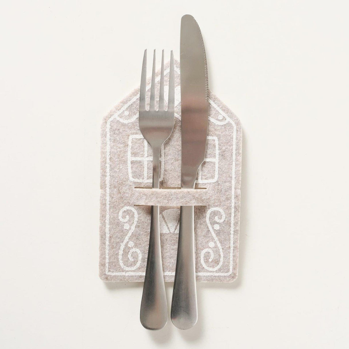 Boltze hjemmebestikpose ingefærbeige sæt med 4 styk 10,5x16,5cm 2 assorteret