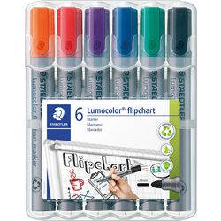 Staedtler lumocolor flipover tusch - æske 6 stk