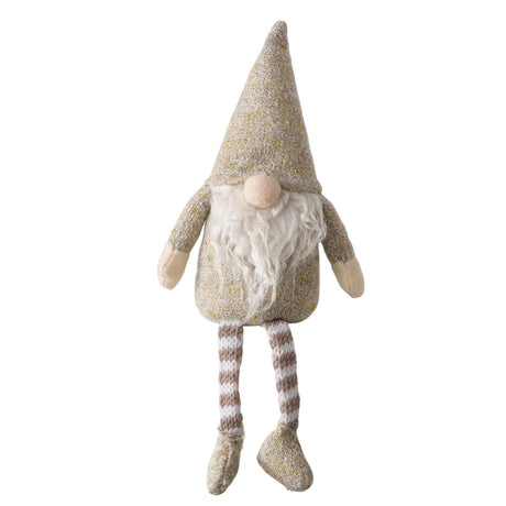 Boltze home gnome jari med dinglende ben 13x8x33cm beige