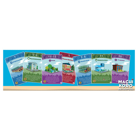 White goblin spil machi koro ekspansion - metropol