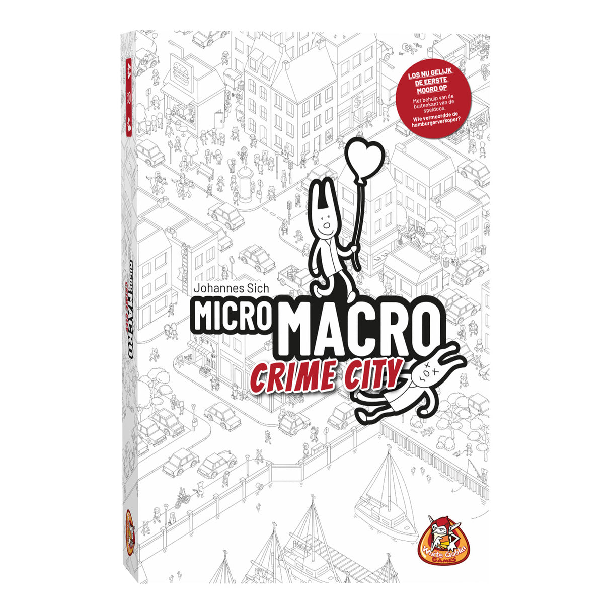 White goblin spil mikromakro: kriminalitet by brætspil (hollandsk, 1 - 4 spillere, 15 - 45 minutter, fra 12 år)