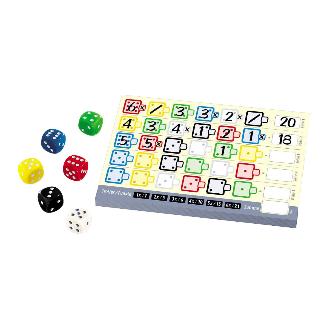 White goblin spil 21 terningespil